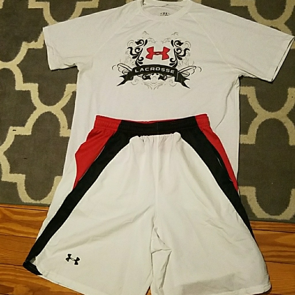 Underarmour shirt and shorts pair