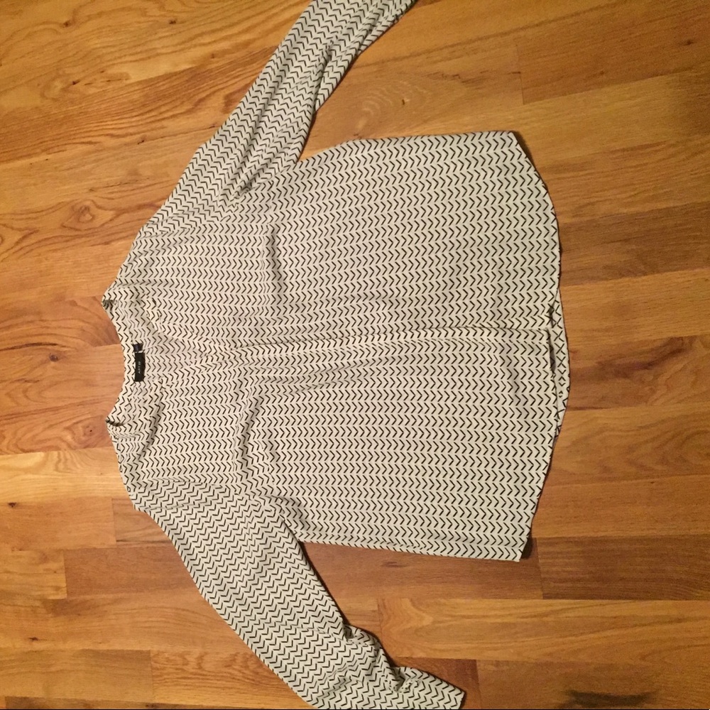 Apt. 9 black and white button down