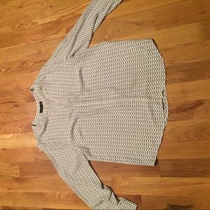 Apt. 9 black and white button down