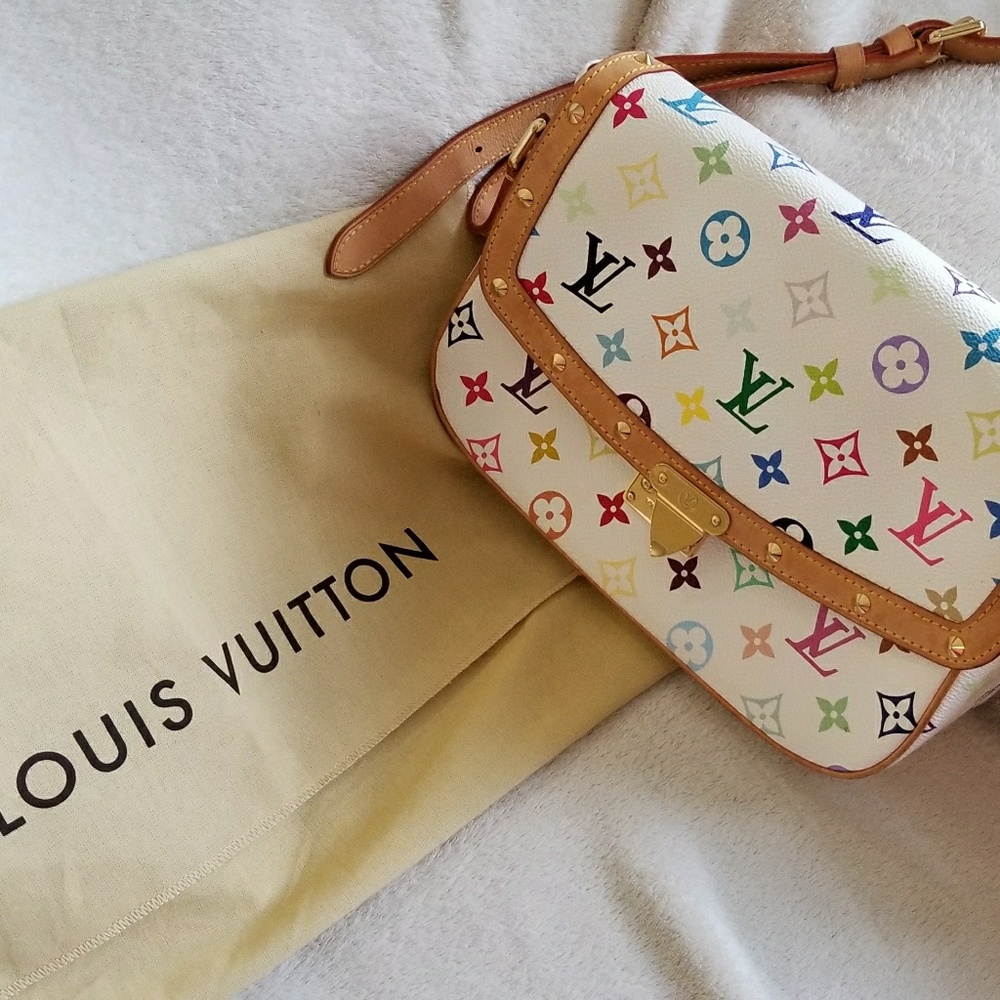 Louis Vuitton Multicolor Sologne White