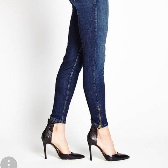 Guess 3 Zip Crop Jeans Size 27 - Picture 6 of 6