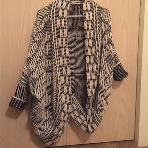 Black and white cardigan