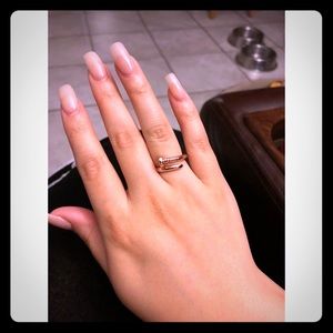 Rose gold ring