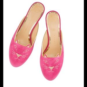 [SOLD] 🐱 Charlotte Olympia Pink Kitty Mule 🐱