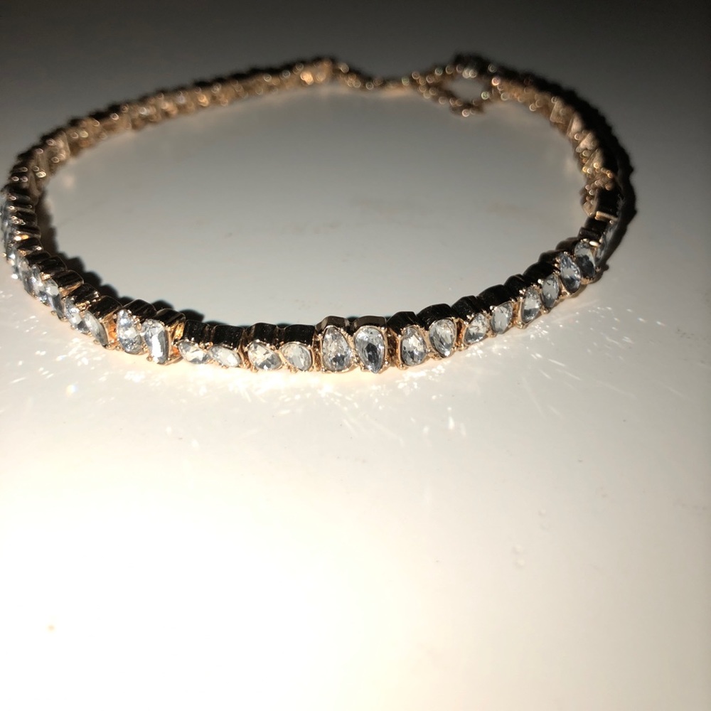 Gold Crystal Chocker