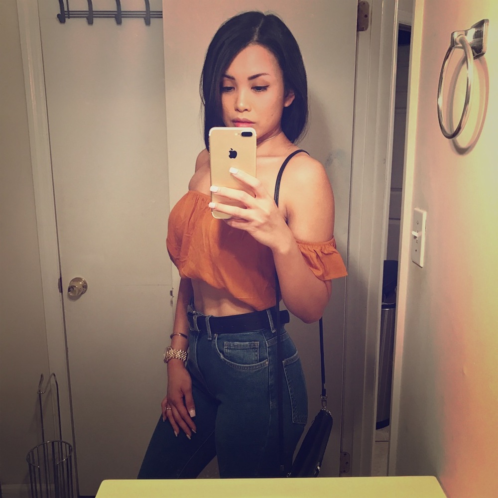 Ruffle crop top