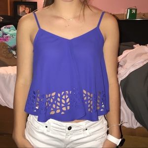 BLUE crop top