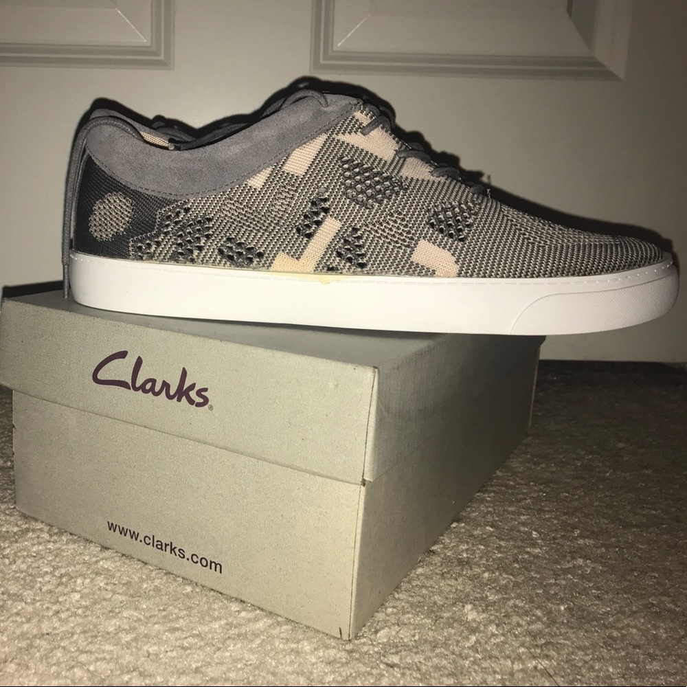 Grey casual Clarks shoes