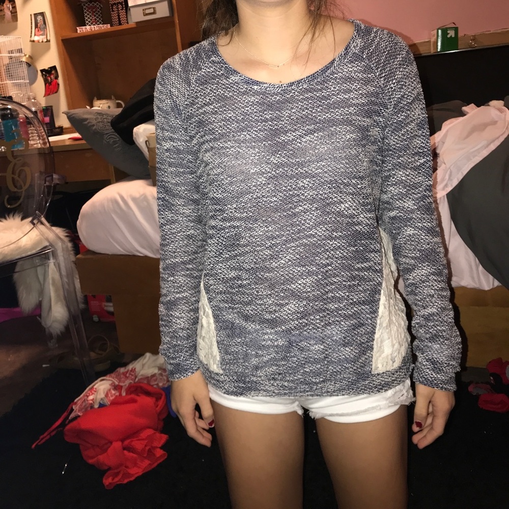 Lace sweater