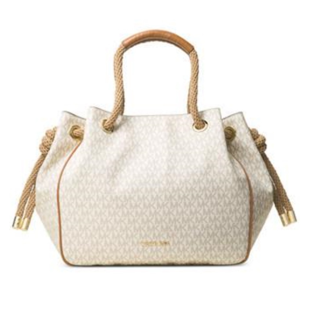 MICHAEL KORS DALIA SIGNATURE LARGE SHOULDER TOTE