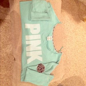 Off the shoulder long sleeve shirt