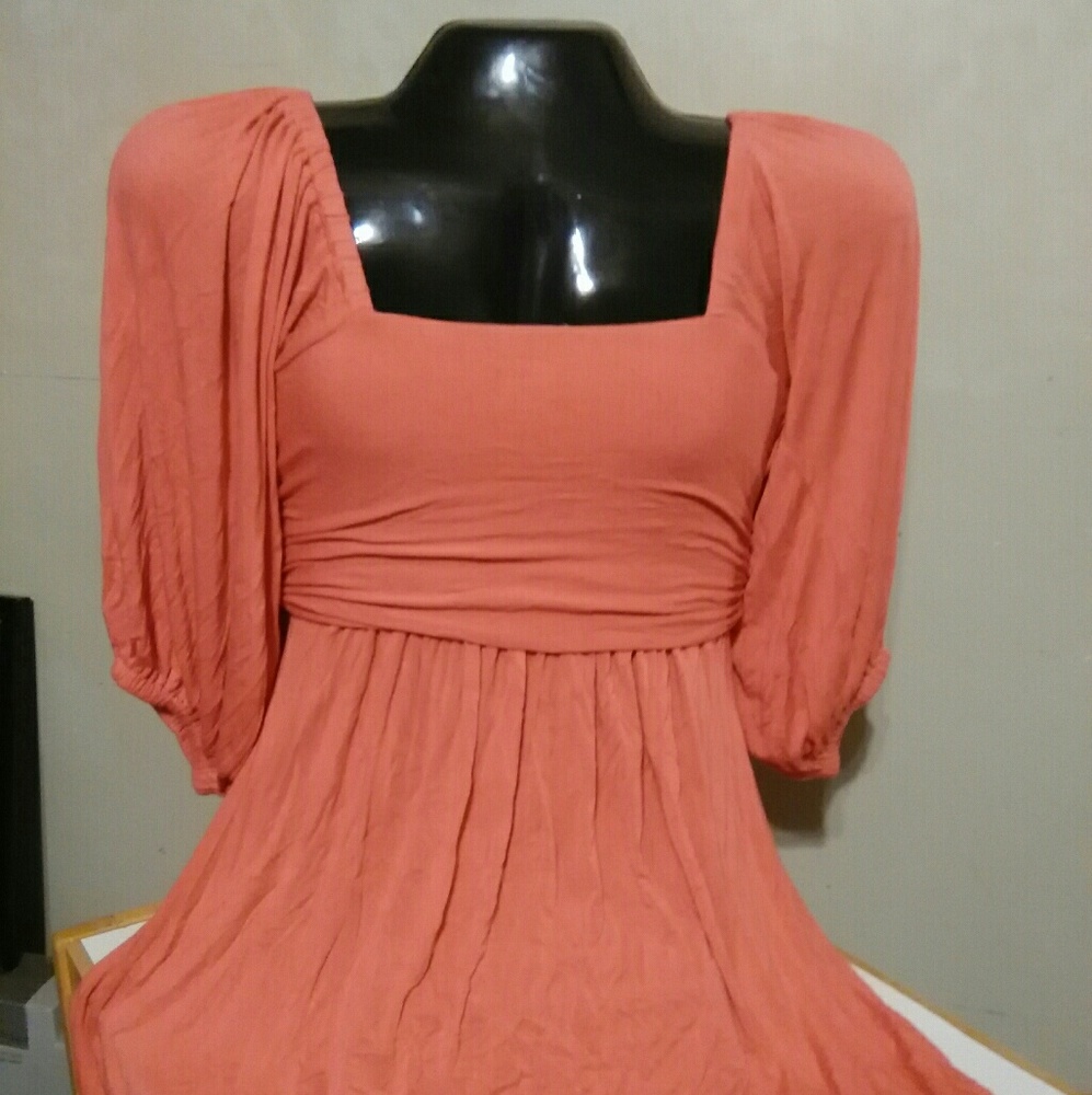 Sexy coral dress