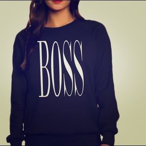 Boss sweatshirt- Queen Apparel- eco sweat