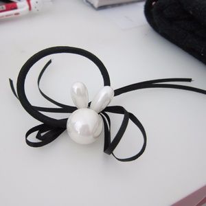 Rabbit pearl Tube/Ponytail Holder/bracelet