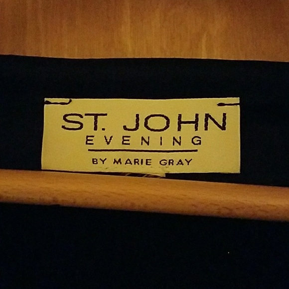 St. John Evening Black Knit Jacket w/ metallics - Picture 5 of 5