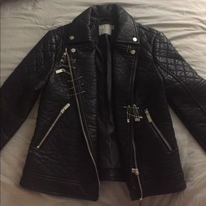 ASOS Leather Motto Jacket