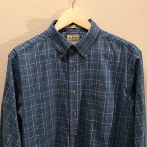 SALE! L.L. Bean Blue Plaid Shirt