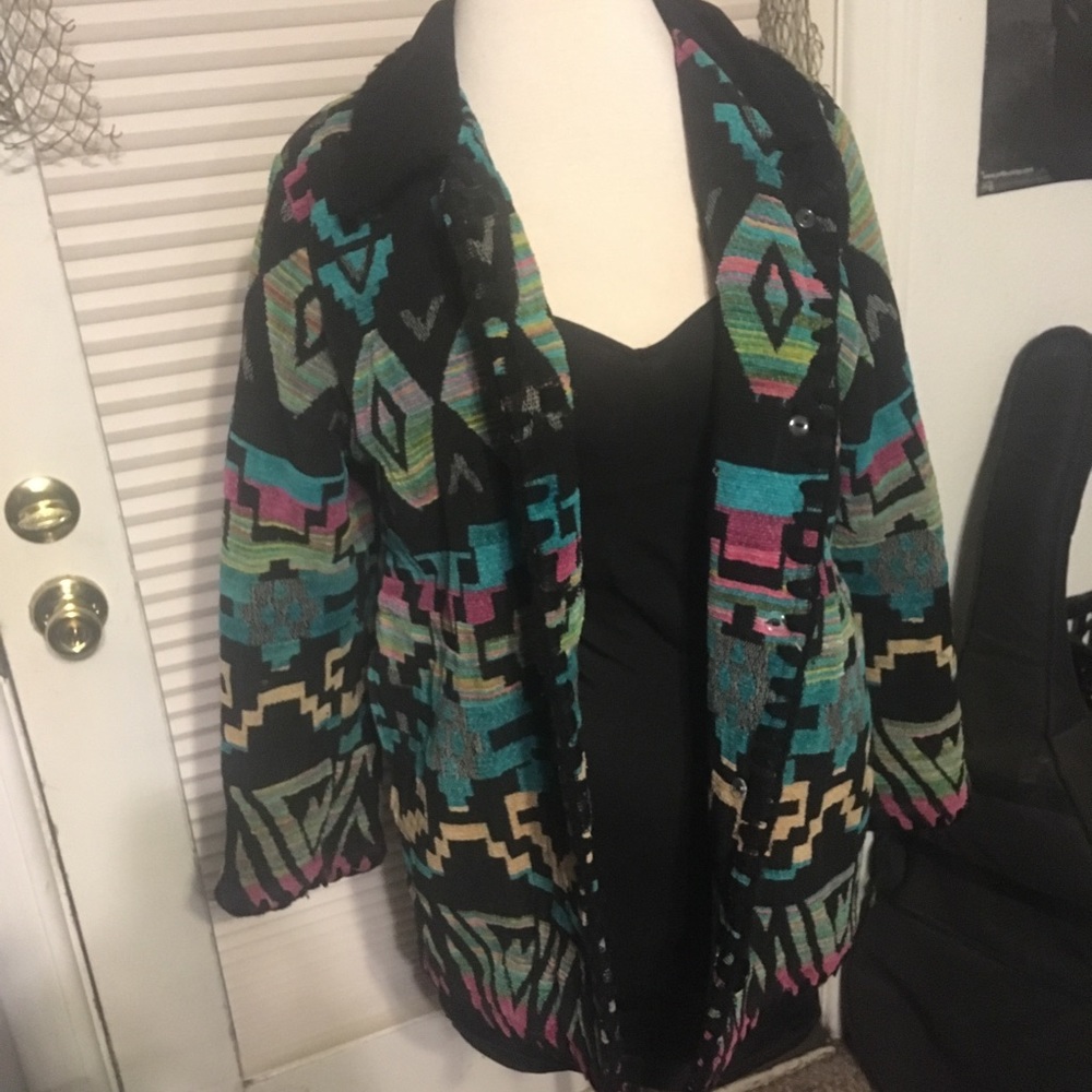 Trippy psychedelic oversized vintage jacket
