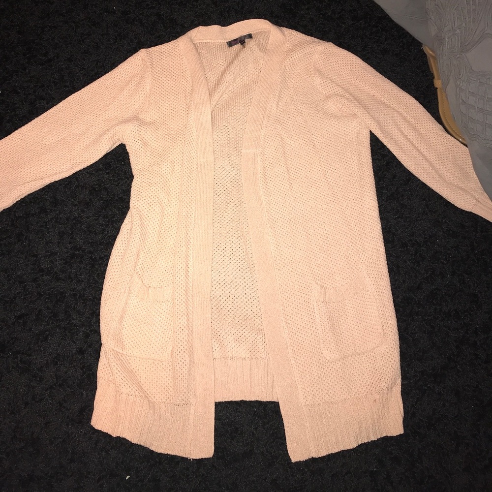 light pink cardigan SMALL/ MEDIUM