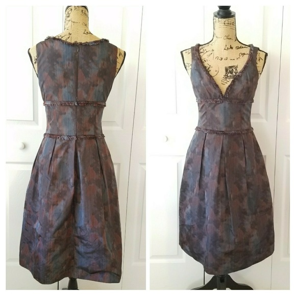 EUC DAVID MEISTER fit and flare cocktail dress 4 - Picture 1 of 6