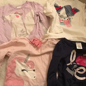 Lot of 4 toddler long sleeves from Gymboree