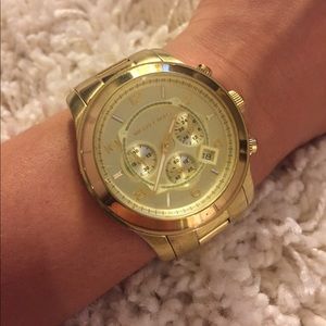 Michael Kors Oversized Gold Watch