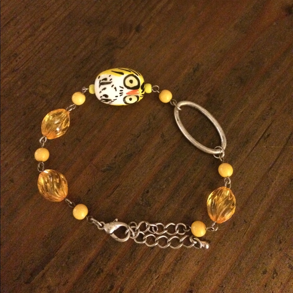 Yellow Owl Bracelet
