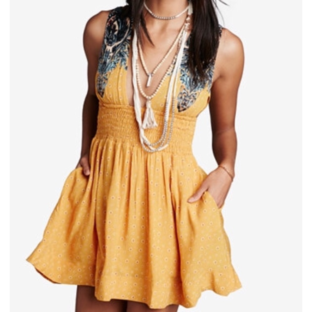 Free People Walking Dreams Fit and Flare Dress