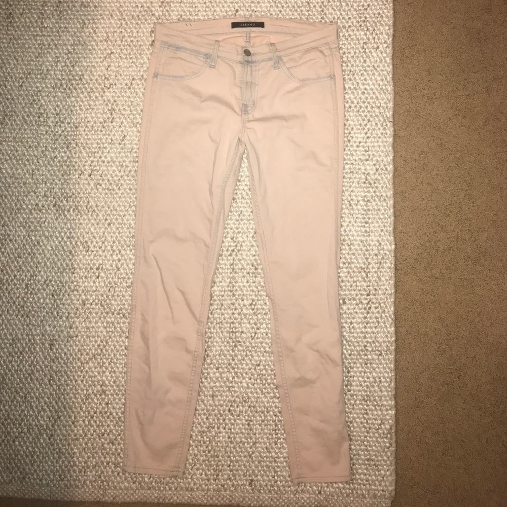 J Brand Pink Indigo Skinny Jeans - Mid Rise