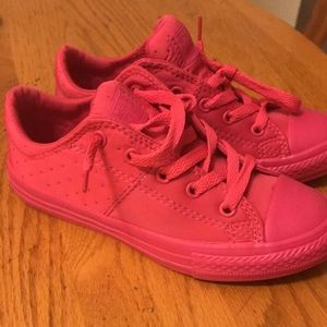 Girls size 13 pink converse