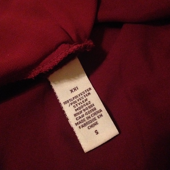 Burgundy XXI Dress - Size Small - Picture 5 of 6