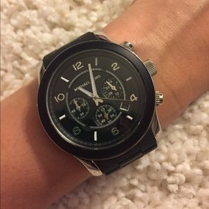 Michael Kors Black Silicon Watch