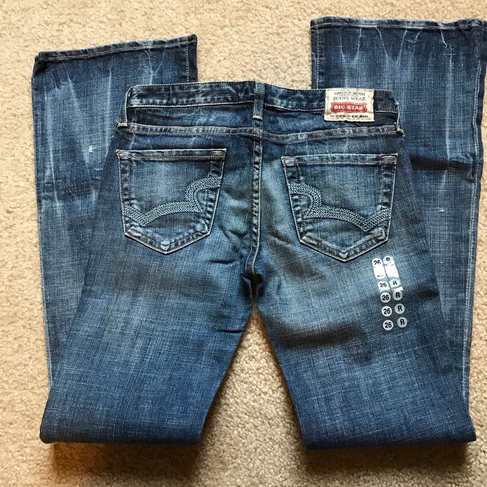 NWT Big Star Sweet Boot Cut Jean 26x32R