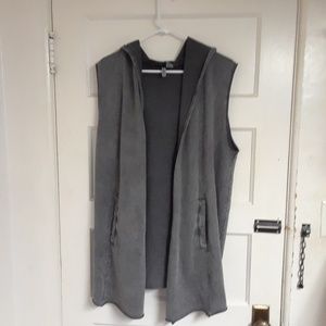 Divided Grey Tank Cardigan