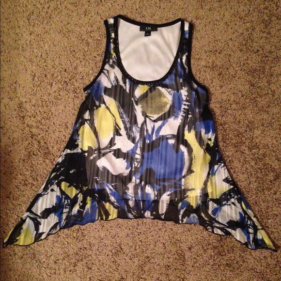 Multi-colored I.N. San Francisco Tank- Size Medium - Picture 2 of 4