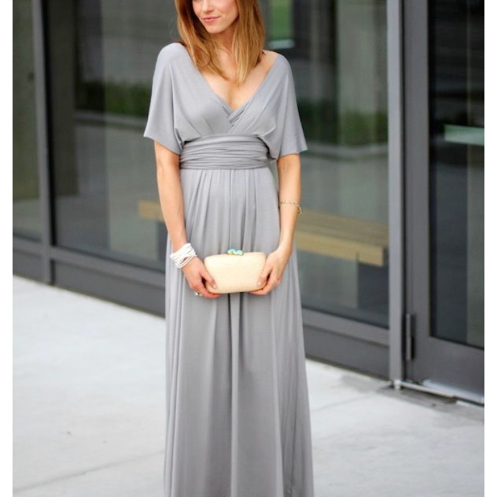 Tart Convertible Infinity Maxi Dress in Grey