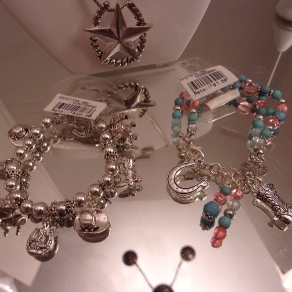 NWT TAMINA BY STELLA COWBOY/TEXAS NECKLACE ETC - Picture 2 of 8