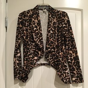 Leopard Print Blazer NWOT