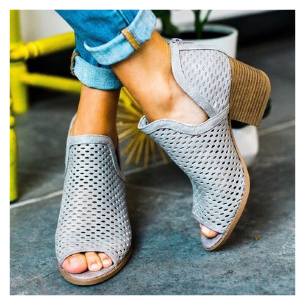 Vegan Suede Ankle Booties