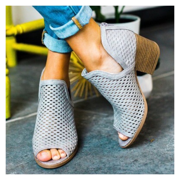 Vegan Suede Ankle Booties - Picture 3 of 4