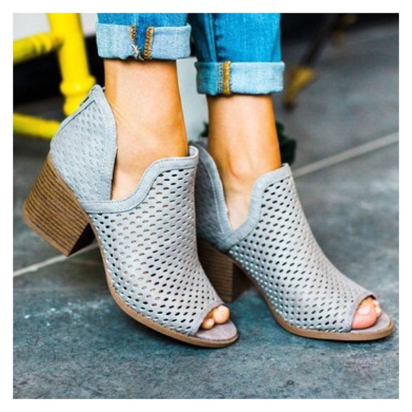 Vegan Suede Ankle Booties - Picture 4 of 4