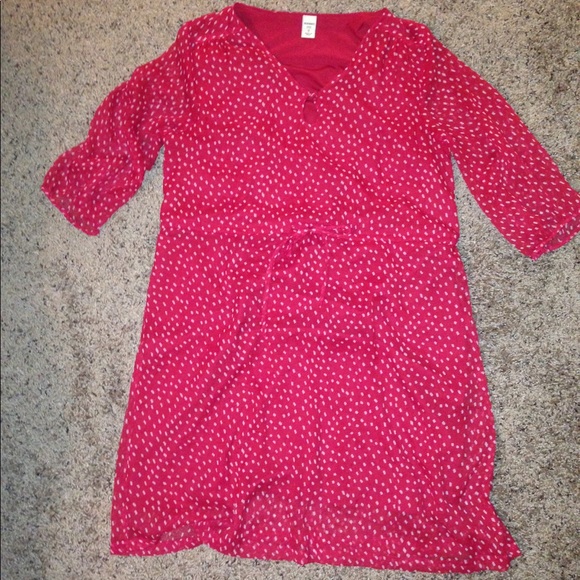 Red and White Old Navy Dress - Size Small - Picture 4 of 4