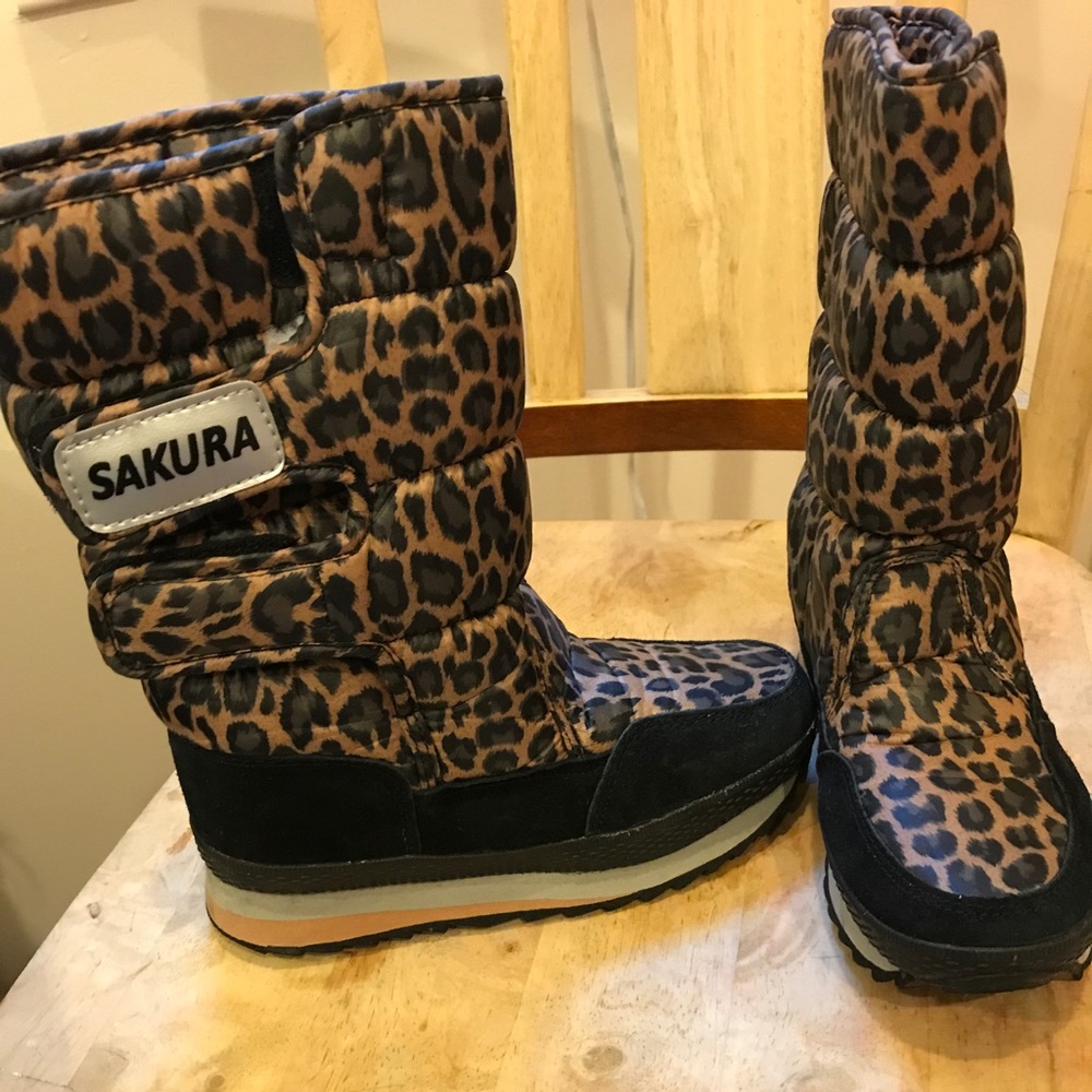 Cheetah print boots