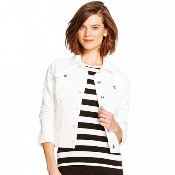 target white denim jacket