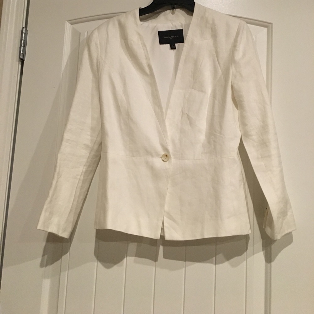Banana Republic Linen Blazer NWOT