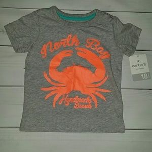 NWT-Carters Baby Crab Tee,18m