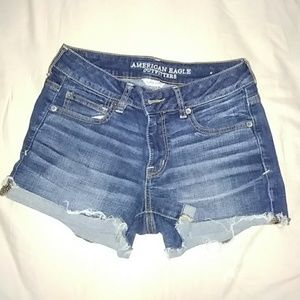 American eagle jean shorties