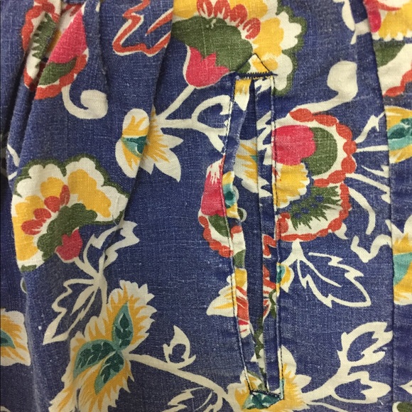 Floral high-waisted jean shorts - Picture 5 of 9