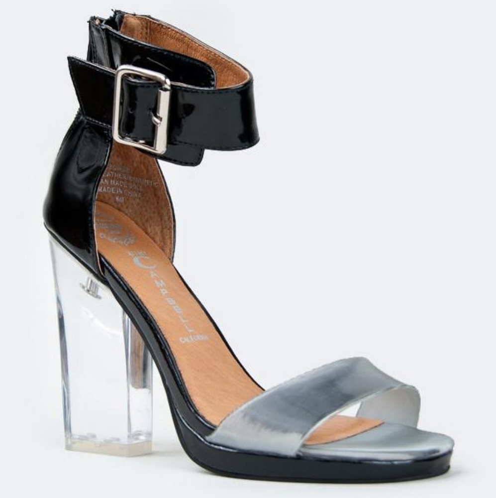 JEFFREY CAMPBELL Soiree clear lucite heels