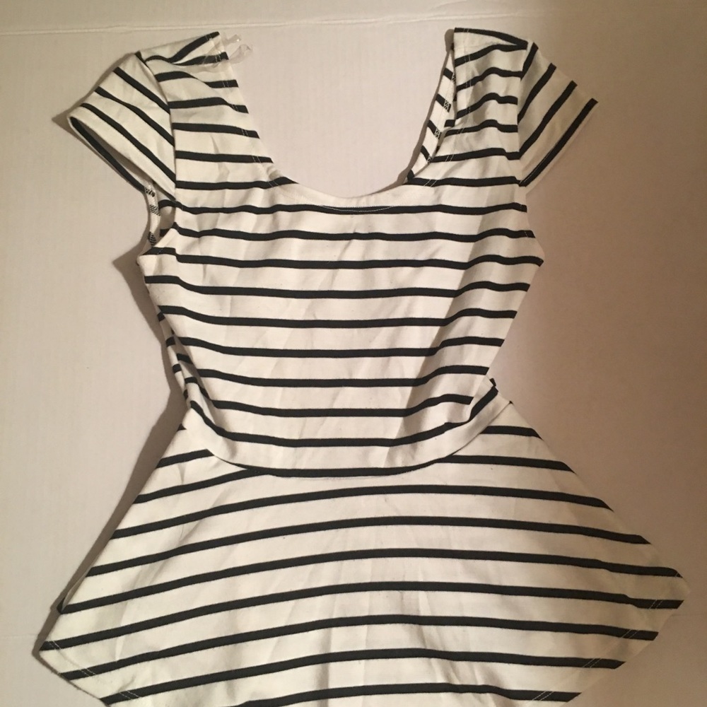 Black and white striped shirt
